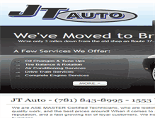 Tablet Screenshot of jtautobraintree.com
